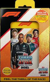 Opakowanie F1 Turbo Attax Mega puszka