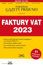 Okładka książki Faktury VAT 2023. Podatki 1/2023