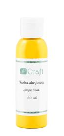 Farba akrylowa 60ml medium cadmium yellow. Wydawca: DP CRAFT. Dadada.pl Opakowanie Farba akrylowa 60ml medium cadmium yellow