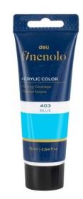 Farba akrylowa Finenolo 75ml niebieska DELI. Wydawca: DELI. Dadada.pl Opakowanie Farba akrylowa Finenolo 75ml niebieska DELI