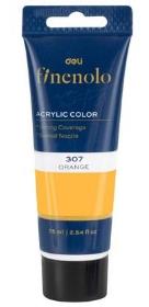 Opakowanie Farba akrylowa Finenolo 75ml pomarańczowa DELI