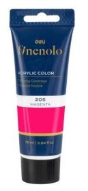 Farba akrylowa Finenolo 75ml różowa DELI. Wydawca: DELI. Dadada.pl Opakowanie Farba akrylowa Finenolo 75ml różowa DELI