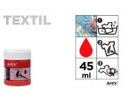 Opakowanie Farba do tkanin czerwona 45ml (6szt)