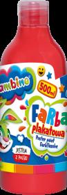 Opakowanie Farba plakatowa 500ml BAMBINO w butelce czerwona