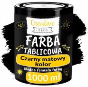 Farba tablicowa czarna do pisania kredą 1000ml. Wydawca: Creative Deco. Dadada.pl Opakowanie Farba tablicowa czarna do pisania kredą 1000ml