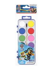 Opakowanie Farby Akwarelowe 12 kolorów Psi patrol