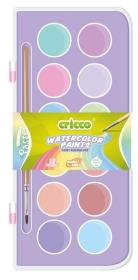 Farby akwarelowe pastelowe 12 kolorów CRICCO. Wydawca: Cricco. Dadada.pl Opakowanie Farby akwarelowe pastelowe 12 kolorów CRICCO