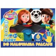 Opakowanie Farby do malowania palcami 6 kolorów 40ml