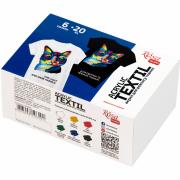 Opakowanie Farby do tkanin 20ml 6 kolorów