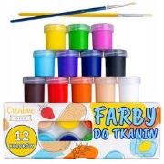 Opakowanie Farby do tkanin zestaw 12x25ml