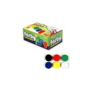 Farby plakatowe 6 kolorów. Wydawca: PENWORD. Dadada.pl Opakowanie Farby plakatowe 6 kolorów