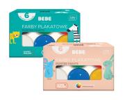 Farby plakatowe 6 kolorów BB Kids. Wydawca: INTERDRUK. Dadada.pl Opakowanie Farby plakatowe 6 kolorów BB Kids