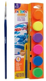 Farby plakatowe neon 6 kolorów CARIOCA. Wydawca: Carioca. Dadada.pl Opakowanie Farby plakatowe neon 6 kolorów CARIOCA