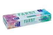 Farby plakatowe Pastelowe Kids 12 kolorów. Wydawca: Oxford. Dadada.pl Opakowanie Farby plakatowe Pastelowe Kids 12 kolorów