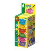 Opakowanie Farby plakatowe z brokatem 6 kolorów