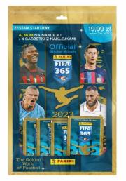 FIFA 365 2023 Zestaw startowy Album na naklejki + 4 saszetki. Wydawca: Panini. Dadada.pl Opakowanie FIFA 365 2023 Zestaw startowy Album na naklejki + 4 saszetki