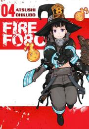 Fire Force 04 + karta. Autor: Atsushi Ohkubo. Dadada.pl Okładka książki Fire Force 04 + karta