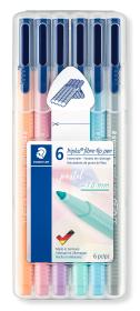 Opakowanie Flamaster Triplus 1 mm PASTEL 6 szt. w etui Staedtler