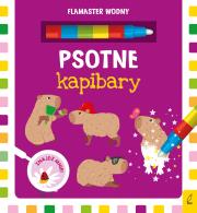 Flamaster wodny. Psotne kapibary. Autor: Opracowanie zbiorowe. Dadada.pl Okładka książki Flamaster wodny. Psotne kapibary