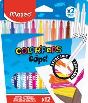 Flamastry Colorpeps Oops wymazywalne 12szt MAPED. Wydawca: Maped. Dadada.pl Opakowanie Flamastry Colorpeps Oops wymazywalne 12szt MAPED