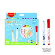 Opakowanie Flamastry dla dzieci okrągła końcówka 12 kolorów