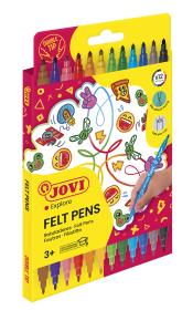 Flamastry dwustronne 12 kolorów JOVI. Wydawca: JOVI. Dadada.pl Opakowanie Flamastry dwustronne 12 kolorów JOVI