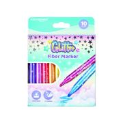 Opakowanie Flamastry KEYROAD 10 kolorów brokatowe