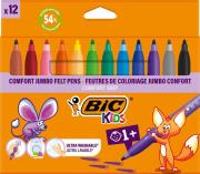 Flamastry Kids Comford Jumbo 12 kolorów BIC. Wydawca: Bic. Dadada.pl Opakowanie Flamastry Kids Comford Jumbo 12 kolorów BIC