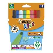 Flamastry Kids Visacolor XL 8 kolorów BIC. Wydawca: Bic. Dadada.pl Opakowanie Flamastry Kids Visacolor XL 8 kolorów BIC