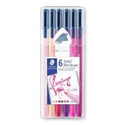 Opakowanie Flamastry Triplus Flamingo 6 kolorów STAEDTLER