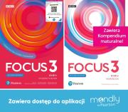 Okładka książki Focus Second Edition 3. Komplet Podręcznik + Zeszyt ćwiczeń + dostęp Mondly