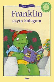 Franklin czyta kolegom. Autor: Paulette Bourgeois, Patrycja Zarawska. Dadada.pl Okładka książki Franklin czyta kolegom