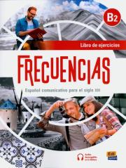 Frecuencias B2 ćwiczenia. Autor: Esteban Bayón, Carmen Cabeza. Dadada.pl Okładka książki Frecuencias B2 ćwiczenia