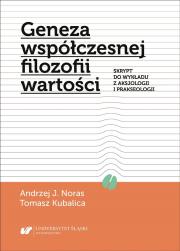 Okładka książki Geneza współczesnej filozofii wartości