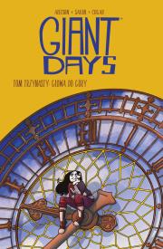 Giant Days Tom 13 głowa do góry. Autor: Allison John, Sarin Max. Dadada.pl Okładka książki Giant Days Tom 13 głowa do góry