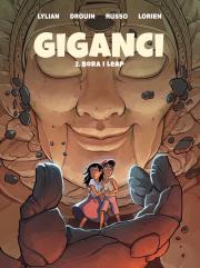 Giganci T.3 Bora i Leap. Autor: Lylian. Dadada.pl Okładka książki Giganci T.3 Bora i Leap
