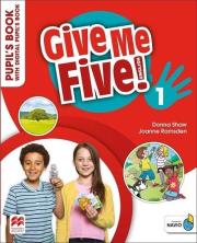 Give Me Five! 1 Pupil's Book+ kod online. Autor: Donna Shaw, Joanne Ramsden. Dadada.pl Okładka książki Give Me Five! 1 Pupil's Book+ kod online
