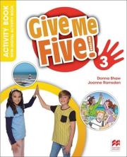 Give Me Five! 3 Activity Book + kod online w.2023. Autor: Donna Shaw, Joanne Ramsden. Dadada.pl Okładka książki Give Me Five! 3 Activity Book + kod online w.2023