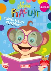 Główka pracuje. Sudoku, rebusy, krzyżówki... Autor: Natasza Korpik. Dadada.pl Okładka książki Główka pracuje. Sudoku, rebusy, krzyżówki..
