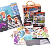 Opakowanie Gra magnetyczna Miasto 2 magnesy + tablica