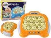 Gra sensoryczna konsola Pop It na baterie żółta. Wydawca: Leantoys. Dadada.pl Opakowanie Gra sensoryczna konsola Pop It na baterie żółta