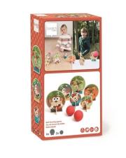 Gra zręcznościowa drewniana Rzut do celu Małpki. Wydawca: Scratch. Dadada.pl Opakowanie Gra zręcznościowa drewniana Rzut do celu Małpki