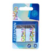 Opakowanie Gumka czarna Astrapen 2szt ASTRA