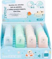 Opakowanie Gumka do ołówka lód na patyku z rolką oczyszczającą Cha Cha paczka 24 szt.