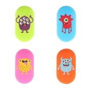 Opakowanie Gumka owalna z nadrukiem Monster (24szt) STRIGO