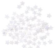Opakowanie Gwiazdki z brokatem białe 1,1cm 96szt