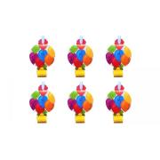 Opakowanie Gwizdki rozwijane z medalionem Balony 6szt