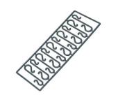 Opakowanie Haczyki do bombek zielone 60szt