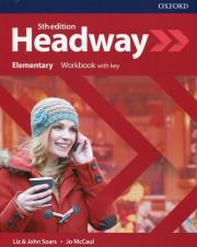 Okładka książki Headway 5E Elementary WB + key OXFORD