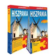 Hiszpania 3w1: przewodnik + atlas + mapa. Autor:   Praca zbiorowa, tekst: Anna Marchlik, Rogala Larysa. Dadada.pl Okładka książki Hiszpania 3w1: przewodnik + atlas + mapa